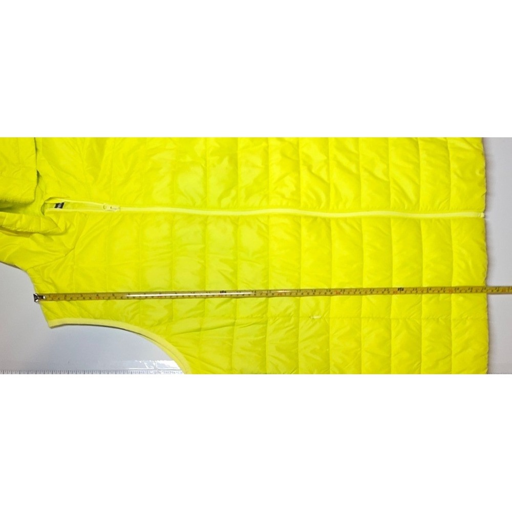 Torrid Womens 1X Lightweight Bright Yellow Hooded Full Zip Puffer Vest - Picture 6 of 11